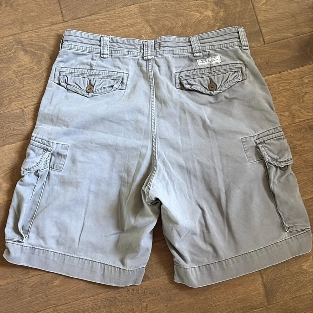 Polo Ralph Lauren Cargo Shorts Men’s Size 36 Gray Cotton